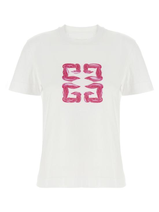  지방시 반팔 티셔츠 BW70ASP728100 WHITE