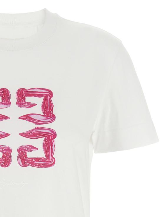  지방시 반팔 티셔츠 BW70ASP728100 WHITE - GIVENCHY