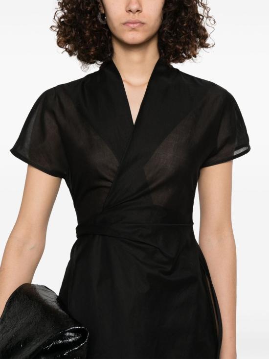 25SS 릭 오웬스 반팔 티셔츠 RP01E7233 CV09 Black - RICK OWENS