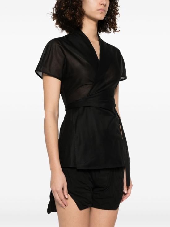 25SS 릭 오웬스 반팔 티셔츠 RP01E7233 CV09 Black - RICK OWENS