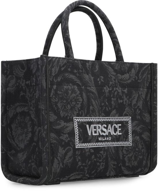 25SS 베르사체 토트백 10115641A09741 2BM0V Black - VERSACE