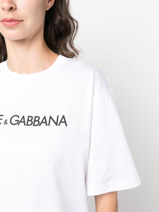 25SS 돌체앤가바나 반팔 티셔츠 F8U10T G7H4PW0800 White - DOLCE & GABBANA