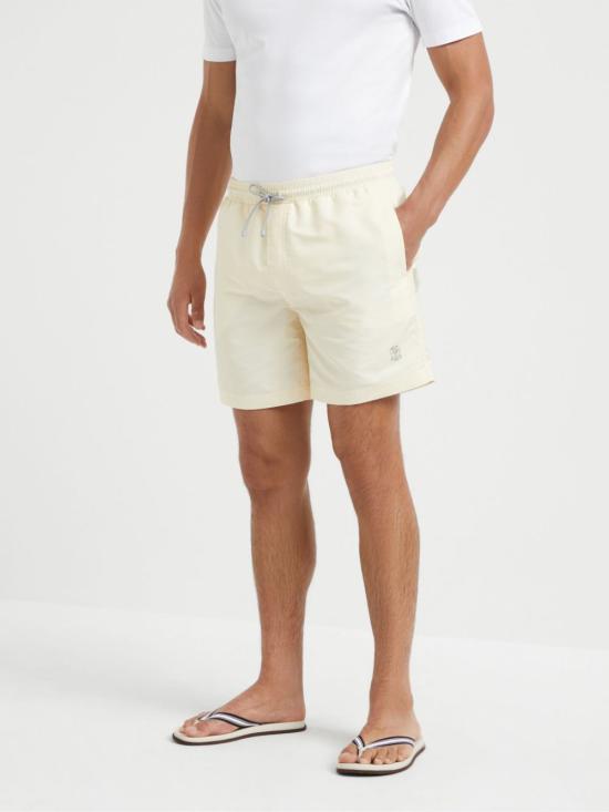 25SS 브루넬로 쿠치넬리 스윔팬츠 MW817043 C2029 Beige - BRUNELLO CUCINELLI