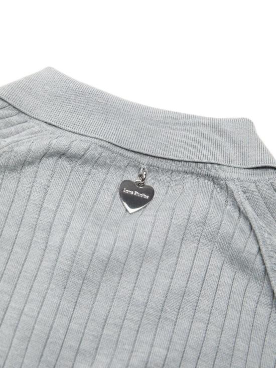 25SS 아크네 스튜디오 폴로 티셔츠 A60575 902 Grey - ACNE STUDIOS