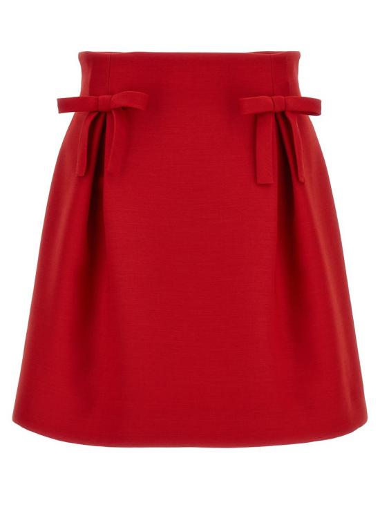  발렌티노 가라바니 숏 스커트 B3RACK11CFR9M RED