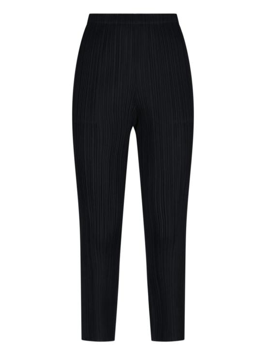 25SS 플리츠플리즈 스트레이트 팬츠 PP56JF11115 Black