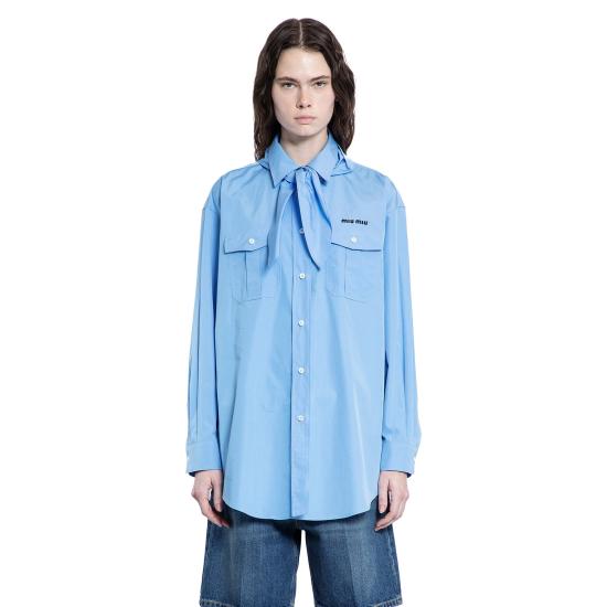  미우미우 셔츠 MK191810RGF0013 Blue