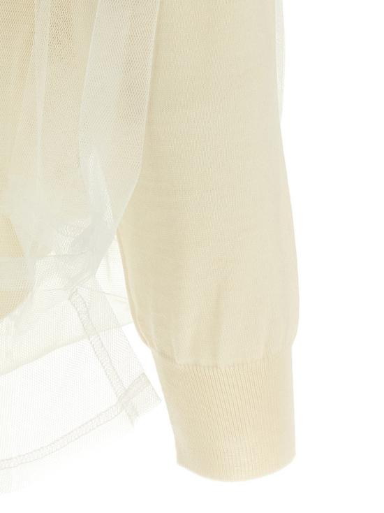 25SS 꼼데가르송 스웨터 GOB0181 WHITE - COMME DES GARCONS