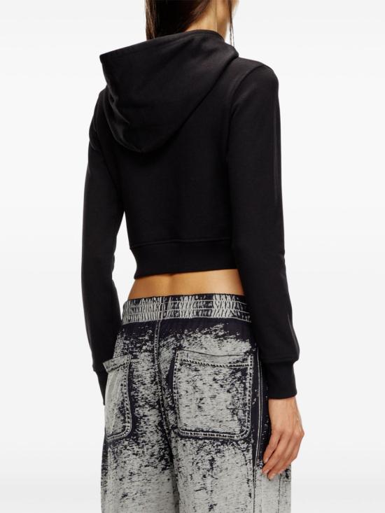 25SS 디젤 후드 티셔츠 A15714 0GRAC9XX Black - DIESEL