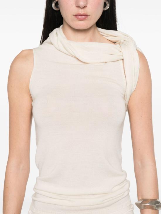 25SS 릭 오웬스 반팔 티셔츠 RP01E7666 M41 Ivory - RICK OWENS