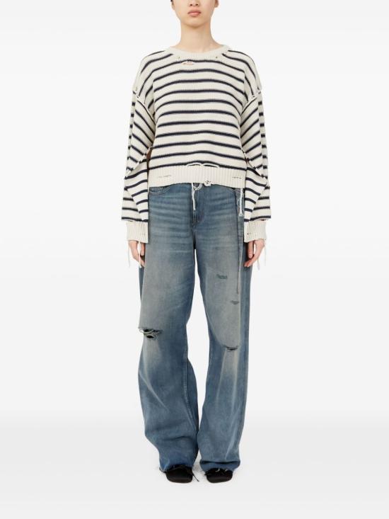 25SS MM6 메종마르지엘라 스웨터 S52HL0042 M13080962 White - MM6 MAISON MARGIELA