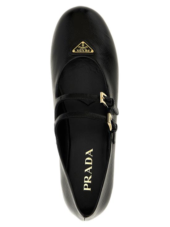 25SS 프라다 플랫 슈즈 1F794NF0053A9SF0002 BLACK DOM - PRADA