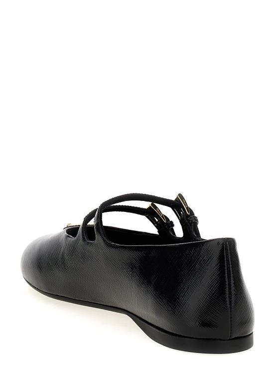 25SS 프라다 플랫 슈즈 1F794NF0053A9SF0002 BLACK DOM - PRADA