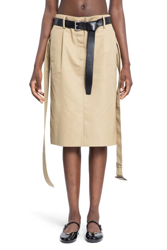  프라다 스커트 P185KK14ZGF0065 Beige - PRADA