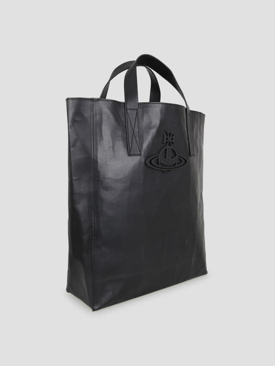 25SS 비비안웨스트우드 토트백 4D02000BUL00AN N401 BLACK - VIVIENNE WESTWOOD