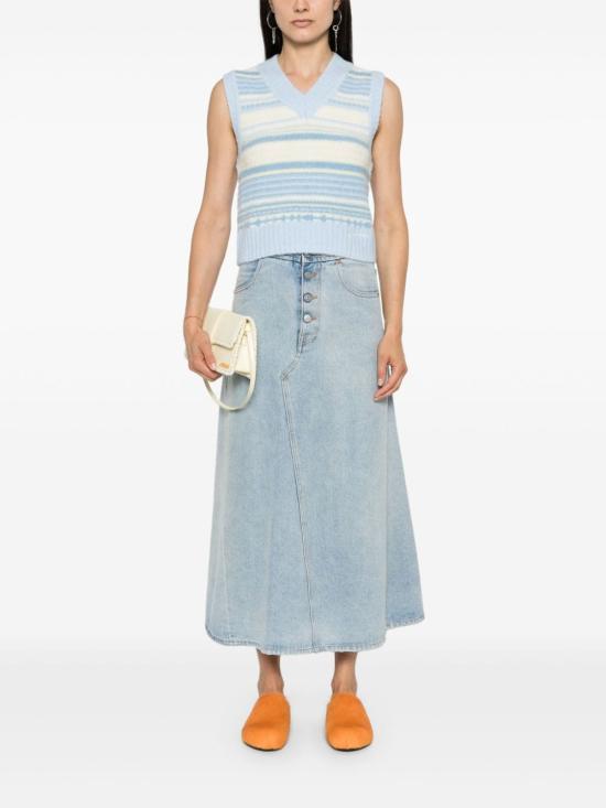 24FW 가니 스웨터 K2258 271 Clear Blue - GANNI