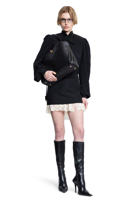  발렌시아가 숏 스커트 831246TMT321000 Black White - BALENCIAGA