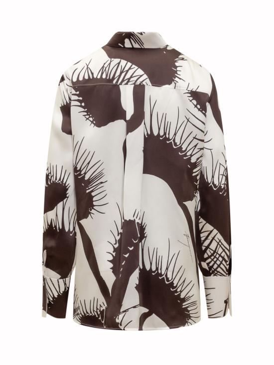  살바토레 페라가모 블라우스 13E919 773692 WHITE EXPRESSO - SALVATORE FERRAGAMO