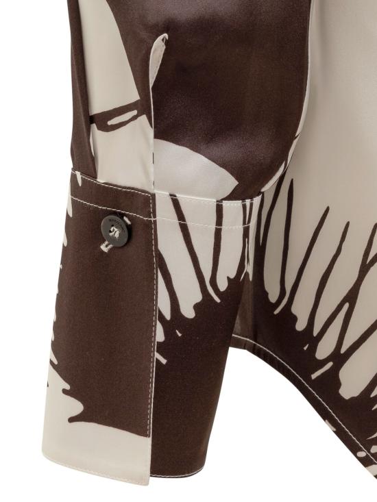  살바토레 페라가모 블라우스 13E919 773692 WHITE EXPRESSO - SALVATORE FERRAGAMO