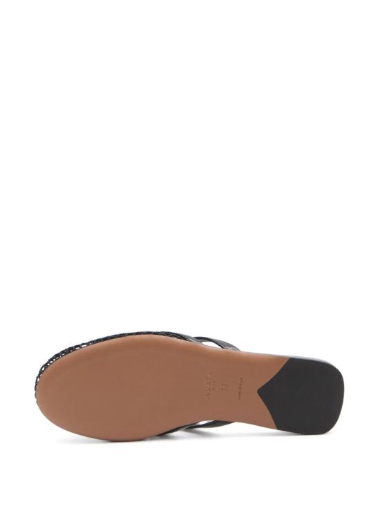 25SS 알라이아 뮬/슬리퍼 AA3M101TK007 999 Black - ALAIA