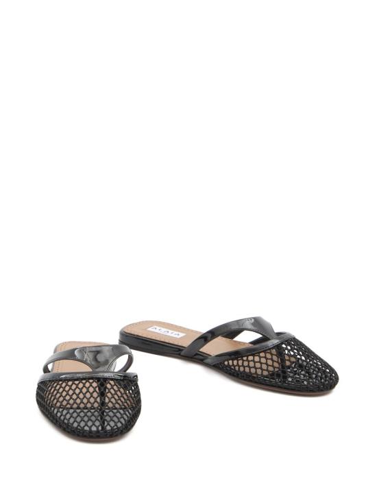 25SS 알라이아 뮬/슬리퍼 AA3M101TK007 999 Black - ALAIA