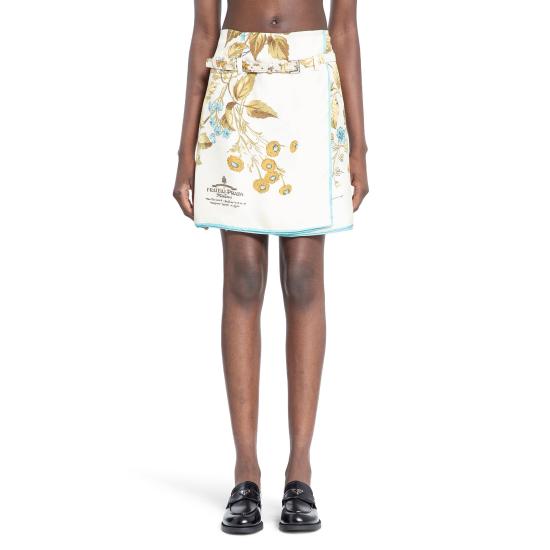  프라다 숏 스커트 P162KK15IVF0036 Beige