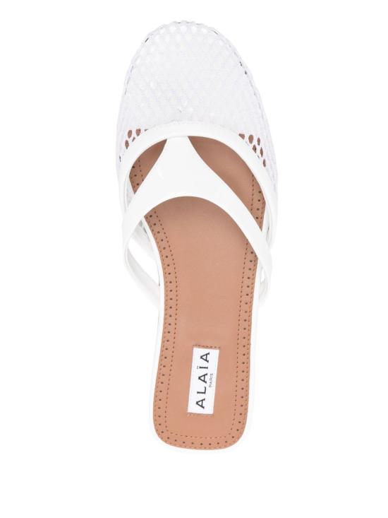 25SS 알라이아 뮬/슬리퍼 AA3M101TK007 010 White - ALAIA