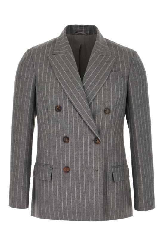  브루넬로 쿠치넬리 자켓 MD5777034 C004 GREY WHITE