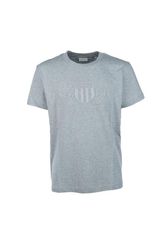  간트 반팔 티셔츠 23032003140 93 GREY MELANGE