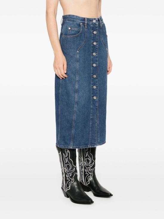 24FW 이자벨마랑에뚜왈 미디 스커트 JU0073FB B3H02E 30BU Blue - ISABEL MARANT ETOILE