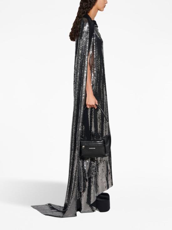  발렌시아가 롱 원피스 746183 TOV071073 Black - BALENCIAGA