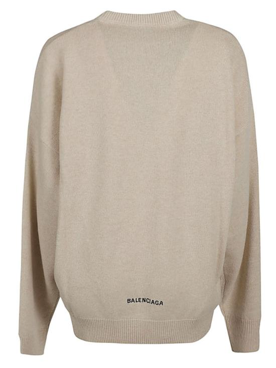  발렌시아가 스웨터 721463 T41249501 Beige - BALENCIAGA