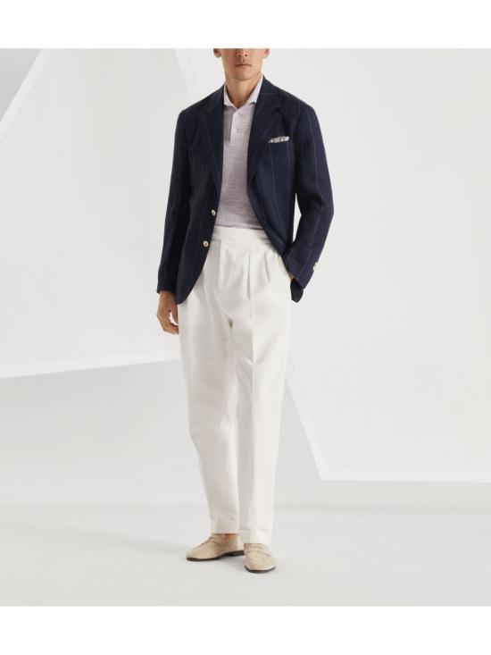 25SS 브루넬로 쿠치넬리 폴로 티셔츠 M2L00315 C2361 Lilac - BRUNELLO CUCINELLI