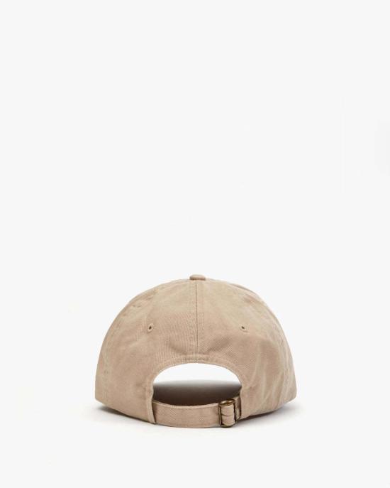  클레어 브이 볼캡 Clare V. 야구  카키색, 퇴색된 귤 자수 쁘띠 차오 - CLEARE V.