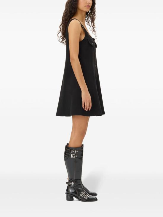 25SS 가니 숏 원피스 W0187 099 Black - GANNI