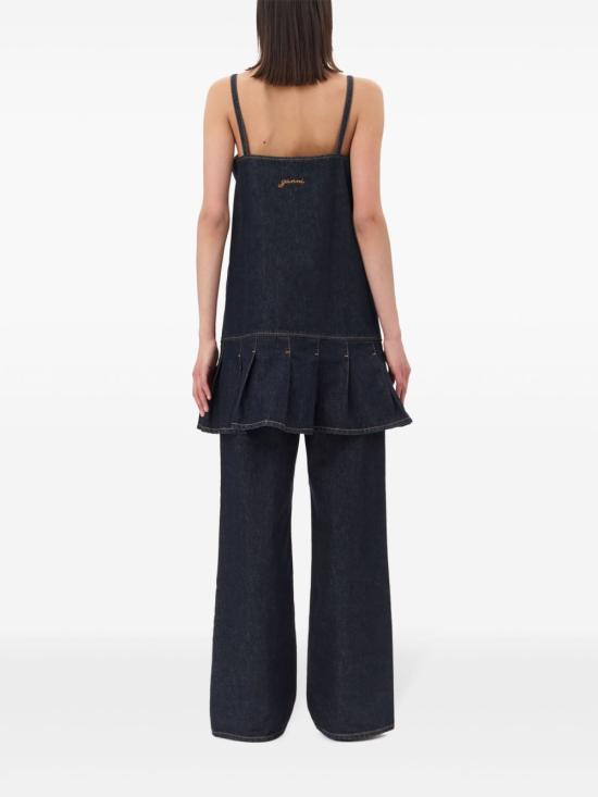 25SS 가니 숏 원피스 J1622 077 Blue - GANNI