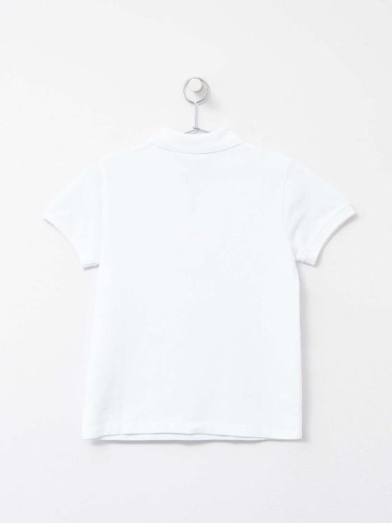  메종키츠네 폴로 티셔츠 메종 키츠네 베이비 폭스 패치 레귤러 폴로 화이트 P100 - MAISON KITSUNE