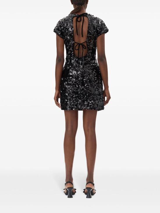 25SS 가니 숏 원피스 T4045 099 Black - GANNI