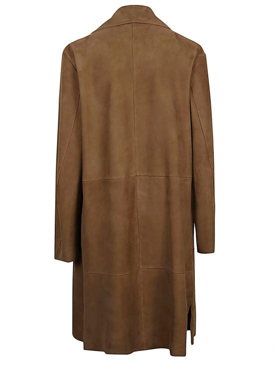  펄링바이지아니 코트 SILVIA C SUEDEBTORTORA Dove Grey - FURLING BY GIANI