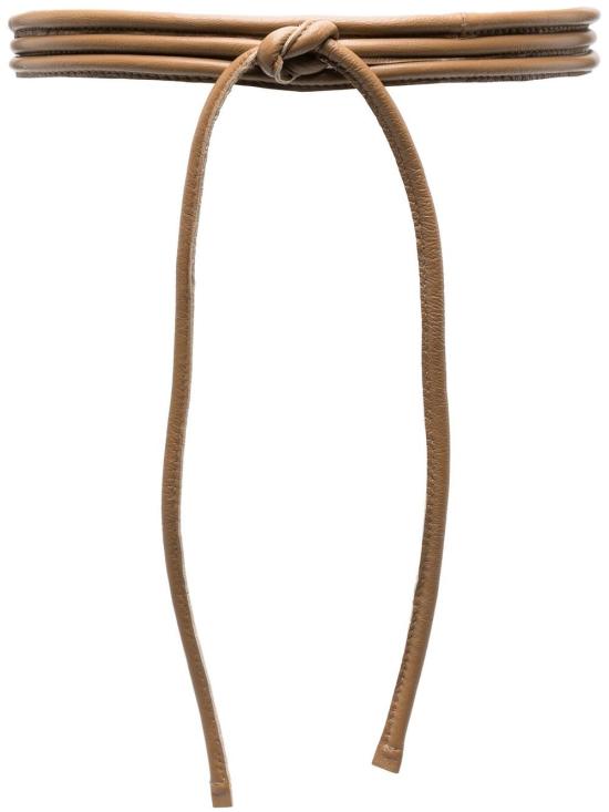 24FW 펄링바이지아니 슬림 벨트 CINTURAFILO NAPPACAMEL Camel