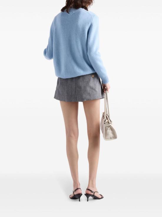 24FW 프라다 스웨터 P24A3Z 13XAF0013 Clear Blue - PRADA