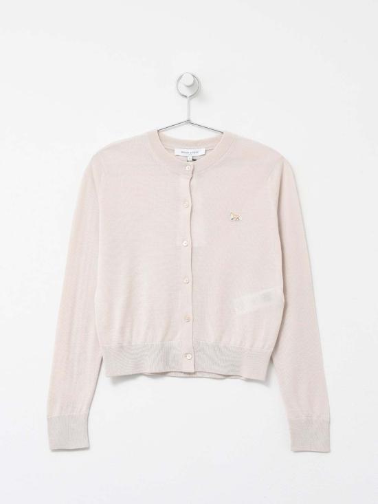  메종키츠네 가디건 메종 키츠네 베이비 폭스 패치 레귤러 카디건 마블 0134