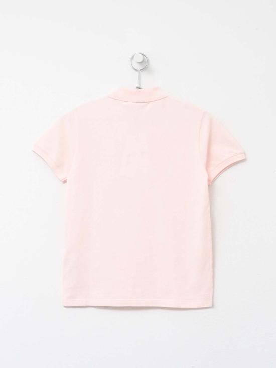  메종키츠네 폴로 티셔츠 메종 키츠네 베이비 폭스 패치 레귤러 폴로 로즈워터 0140 - MAISON KITSUNE