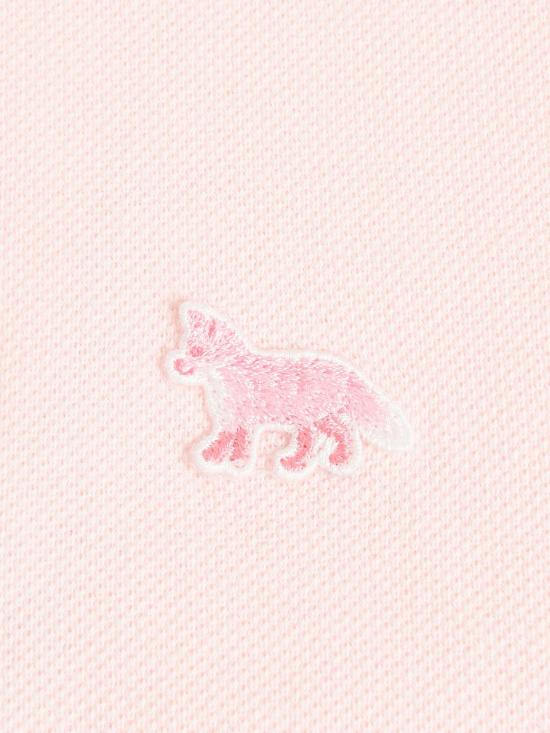  메종키츠네 폴로 티셔츠 메종 키츠네 베이비 폭스 패치 레귤러 폴로 로즈워터 0140 - MAISON KITSUNE