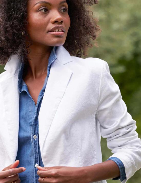  프랭크 앤 에일린 수트 세트 프랭크 앤 엘린 더블린 테일러드 블레이저 화이트 - FRANK & EILEEN