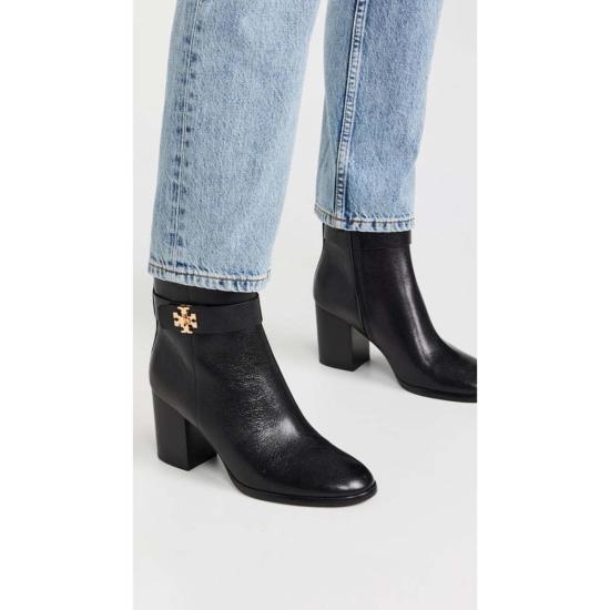  토리버치 부츠 T락 힐 앵클  퍼펙트 블랙 - TORY BURCH