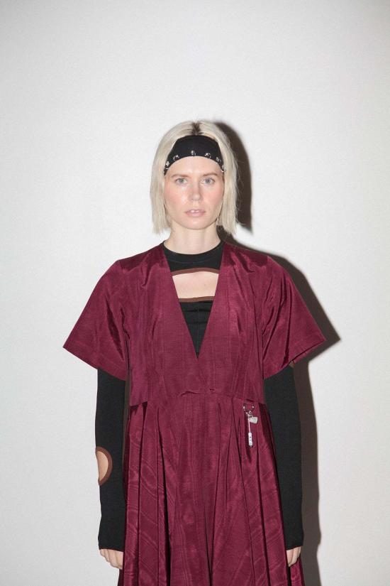  케이코 롱 원피스 Kk Co 다이브 드레스 루비 - KKCO