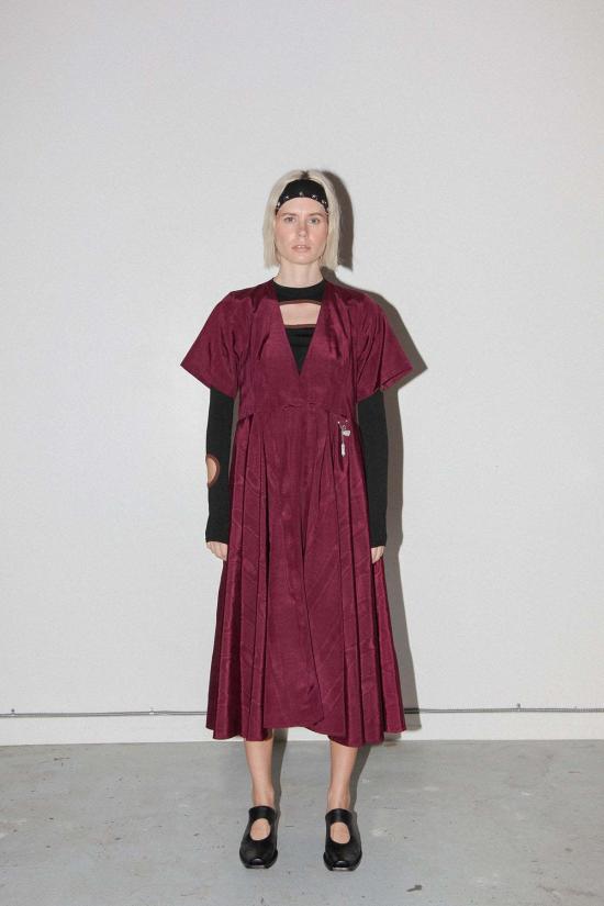  케이코 롱 원피스 Kk Co 다이브 드레스 루비 - KKCO