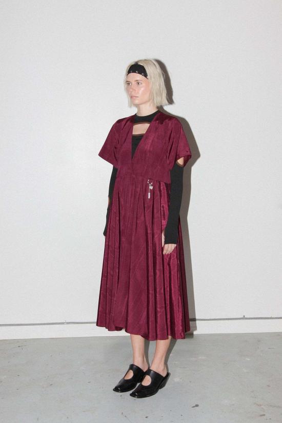  케이코 롱 원피스 Kk Co 다이브 드레스 루비 - KKCO