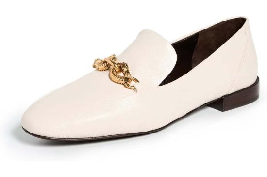  토리버치 로퍼 제사 클래식  라이트 크림/골드 아이보리